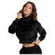 Bodytalk Γυναικείο φούτερ Crop Velour